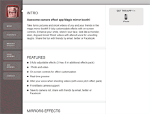 Tablet Screenshot of magicmirrorbooth.com